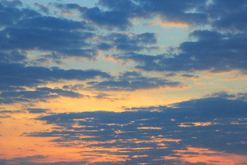 Obraz premium colourful sky during sunrise in the morning