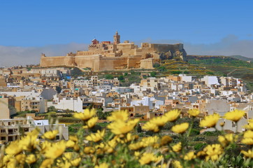 Die Stadt Victoria auf der Insel Gozo / Malta
