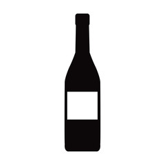 bottle wine drink alcohol image vector illustration