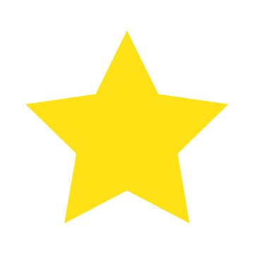 yellow star decoration award image vector illustration