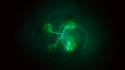 3D rendering abstract fractal light background