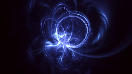 3D rendering abstract fractal light background