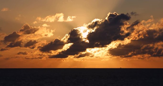 Golden Ocean sunrise timelapse