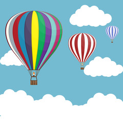 balloon air, sky blue