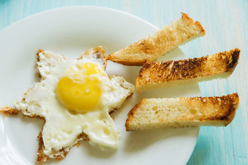 traditional breakfast of scrambled eggs and vegetables