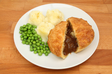 Pie mash and peas