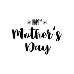 Fototapeta premium Happy mother's day set. Vector typography, set of 2 hand written lettering i love mom and my best mom 