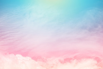 sun and cloud background with a pastel colored


