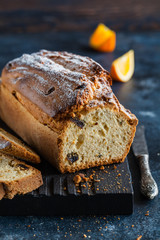Tasty homemade traditional Orange cake