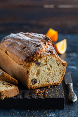 Tasty homemade traditional Orange cake