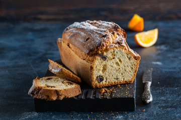 Tasty homemade traditional Orange cake