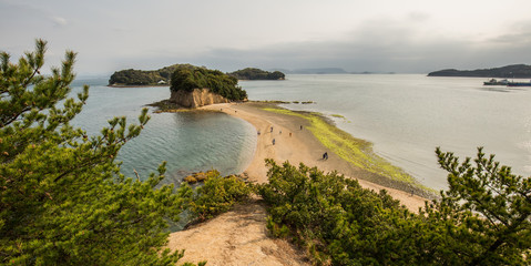 Angel road in shodoshima island