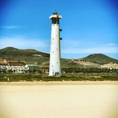Fototapeta na wymiar Leuchtturm, Jandia, Fuerteventura