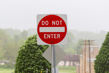 do not enter this foggy spring morning