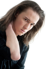 Kritischer, junger Mann