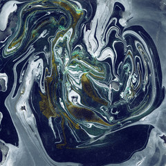 Decorative Marble Texture. Abstract painting. Trendy background for printing and websites. Color Paints on Dark Background