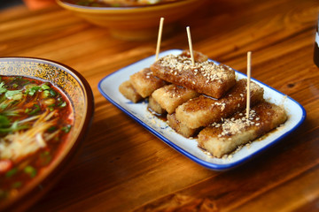 Brown sugar rice cakes