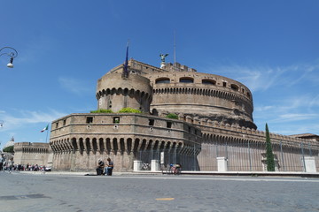 Fototapeta na wymiar Ancient mausoleum in Rome