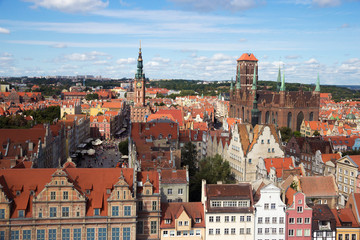 Naklejka na ściany i meble Gdansk city in Poland