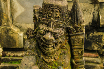 Bali hindu temple face