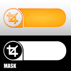 Fototapeta premium baner z ikoną w kształcie strzałki