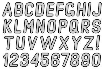 Letters and numbers.