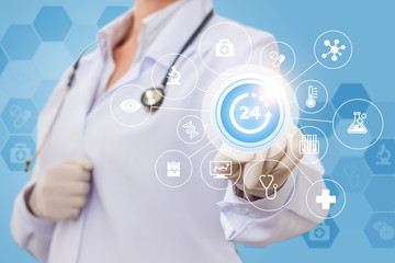 The doctor provides assistance .