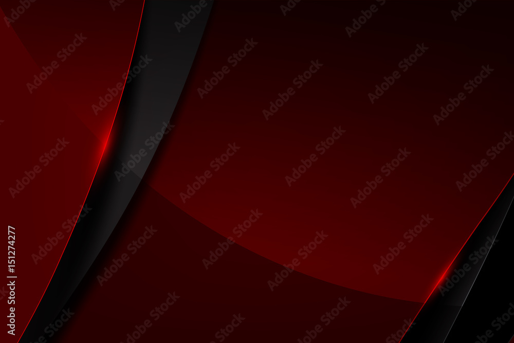 Poster abstract background red and dark overlap with shadow vector illustration eps10 003