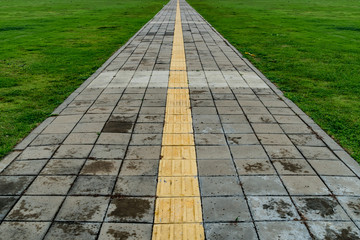Blind tactile way