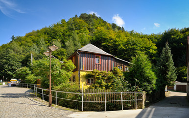 Haus Elbglück, Schmilka, Sächsische Schweiz, Sachsen, Deutschland, Europa, Nationalparkregion...