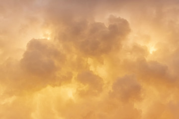 Golden clouds background