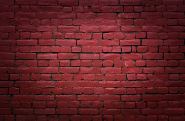 Naklejka na ściany i meble Red brick wall