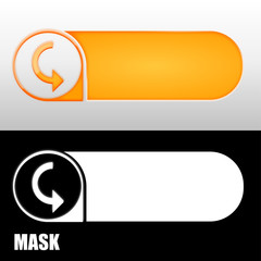 Fototapeta premium baner z ikoną w kształcie strzałki