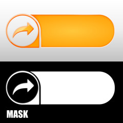 Fototapeta premium baner z ikoną w kształcie strzałki