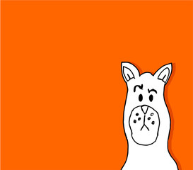 funny dog draw