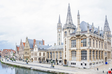 Fototapeta na wymiar View of Cityscape of Gent in Belgium