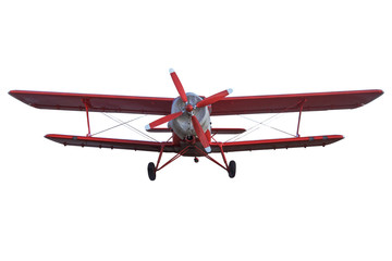 retro vintage airplane. Plane isolated on white background.  passenger airplane in flight. nobody © ghoststone