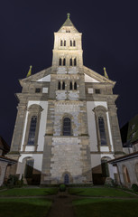Comburg Castle and Monastery by night