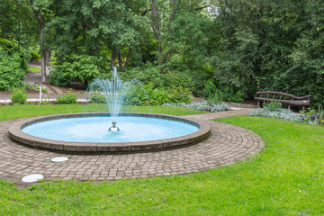 Fountain and pool