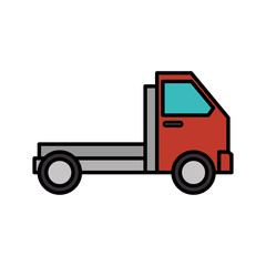 Fototapeta na wymiar delivery truck isolated icon vector illustration design