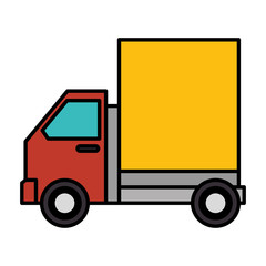 delivery truck isolated icon vector illustration design