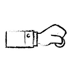 hand human with coin money isolated icon vector illustration design