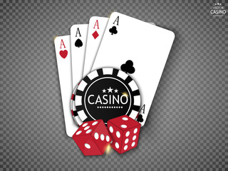 Casino online poker traditional cards set for safe gambling getting cash money. Illustration of casino online in flat style. Online poker app. Vector EPS10