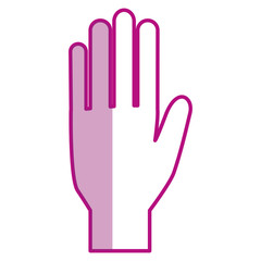 hand human isolated icon vector illustration design