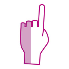 hand human isolated icon vector illustration design