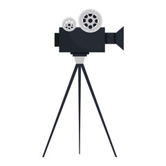 Obraz premium video camera cinema icon vector illustration design