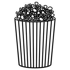 pop corn isolated icon vector illustration design