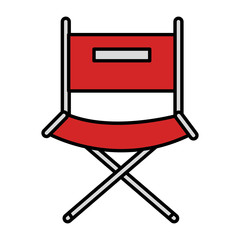 director chair isolated icon vector illustration design