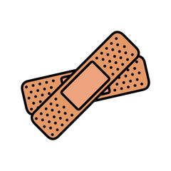 cure band medical icon vector illustration design