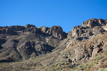 The mountains of Teide national park. Tenerife island, Spain